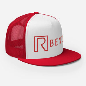 R-benz Red White Trucker Cap